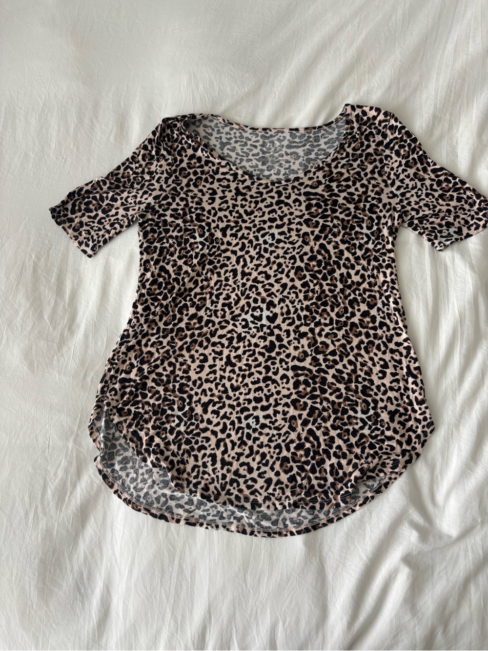 Maurices 24/7 Leopard Print Tunic Top Size Medium